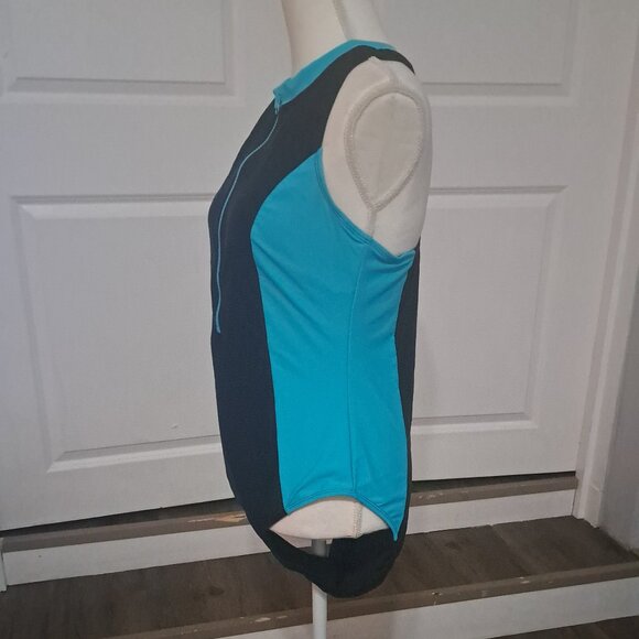 CUPSHE One Piece High Neck Sleeveless Zipper Slimming Swimsuit XL NWT - Picture 2 of 7